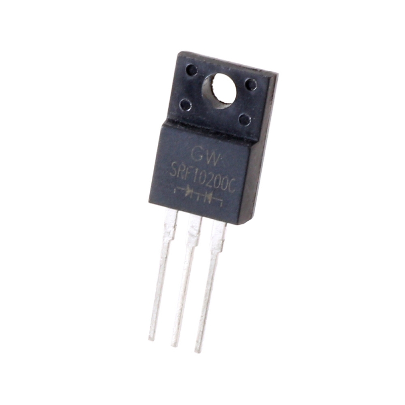 دوبل دیود شاتکی SRF10200C 200V-10A مارک GW پکیج TO-220FP