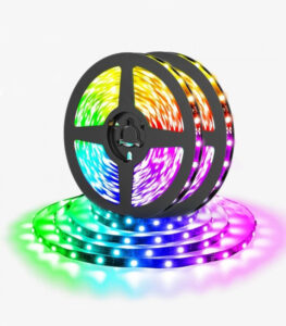 ریسه LED نواری RGB برنامه پذیر 12 ولت IC دار 2811 حلقه 10 متری