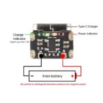 ماژول شارژ مینی باتری لیتیوم یون ۳.۷ ولت با ورودی USB Type-C