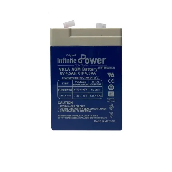باتری سیلد اسید 6 ولت 4.5 آمپر برند Infinite Power
